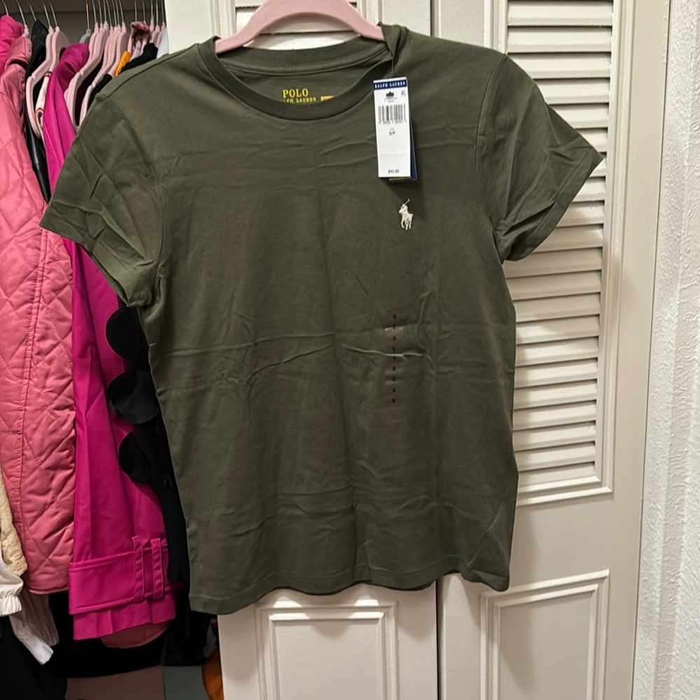 POLO RALPH LAUREN NEW W TAG DARK GREEN T SHIRT SIZE S